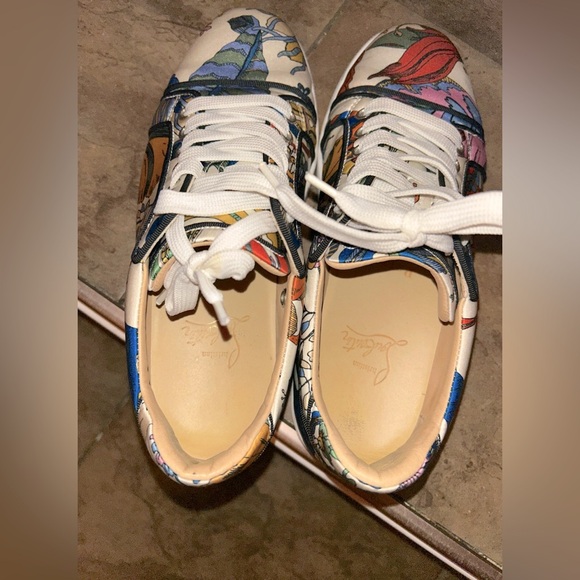 Christian Louboutin Floral Print Sneakers 39 - Picture 6 of 7